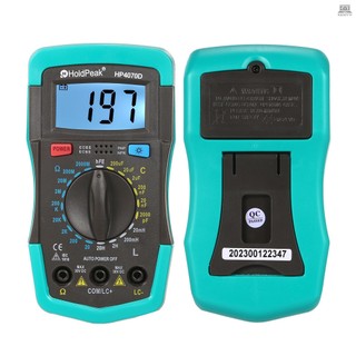 HoldPeak HP4070D Mini Digital Multimeter Resistance Capacitance Inductance Transistor Test