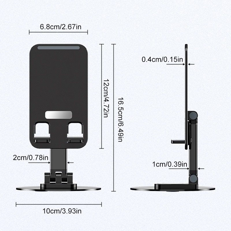 Giá đỡ điện thoại máy tính bảng kim loại siêu mỏng thích hợp cho iPad 10.2 7 8 9 Xiaomi Samsung - YKD