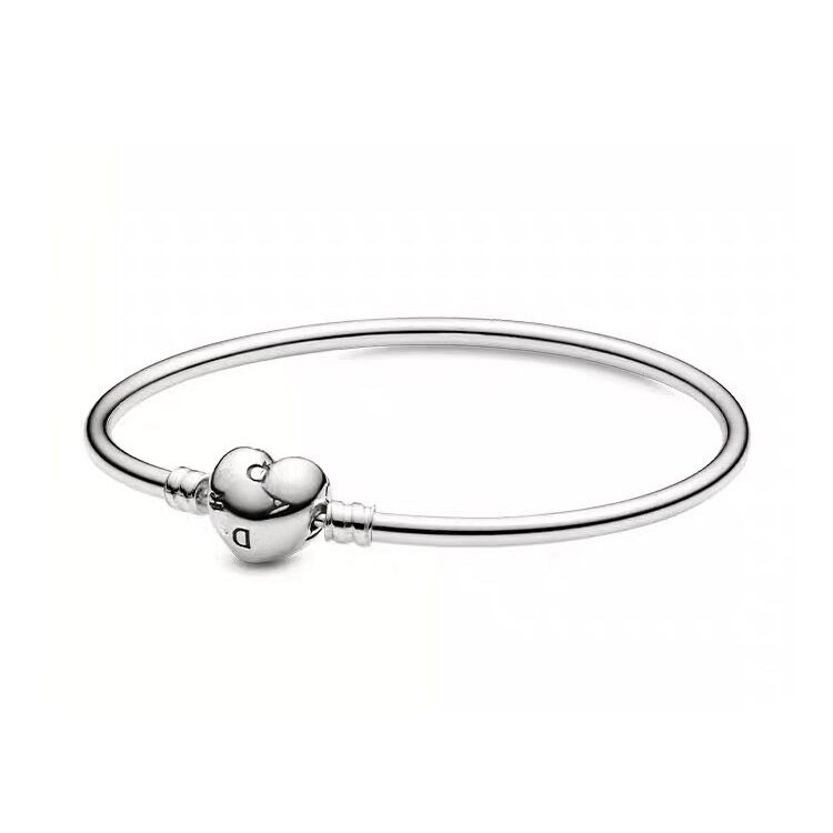 Vòng Tay Mạ Bạc 925 Hình Trái Tim Logo Moments