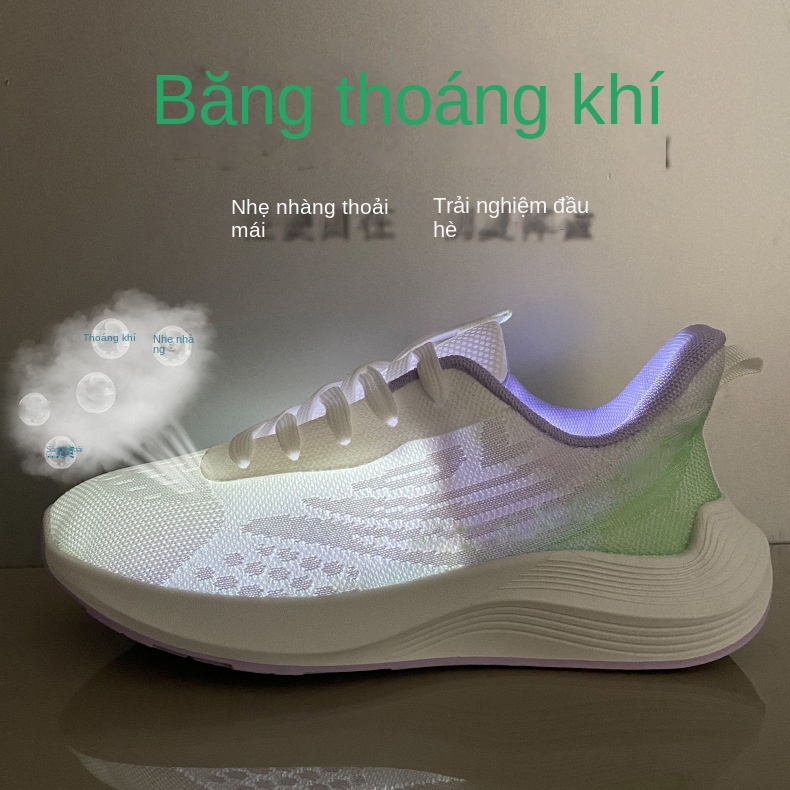 Mới Giày Thể Thao Đế Dày Thoáng Khí Thoải Mái Dành Cho Nữ