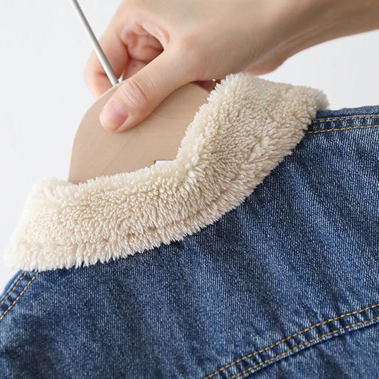 Áo Khoác denim Không Tay Lót Nhung Giữ Nhiệt Thời Trang Mùa Đông Cho Bé Trai