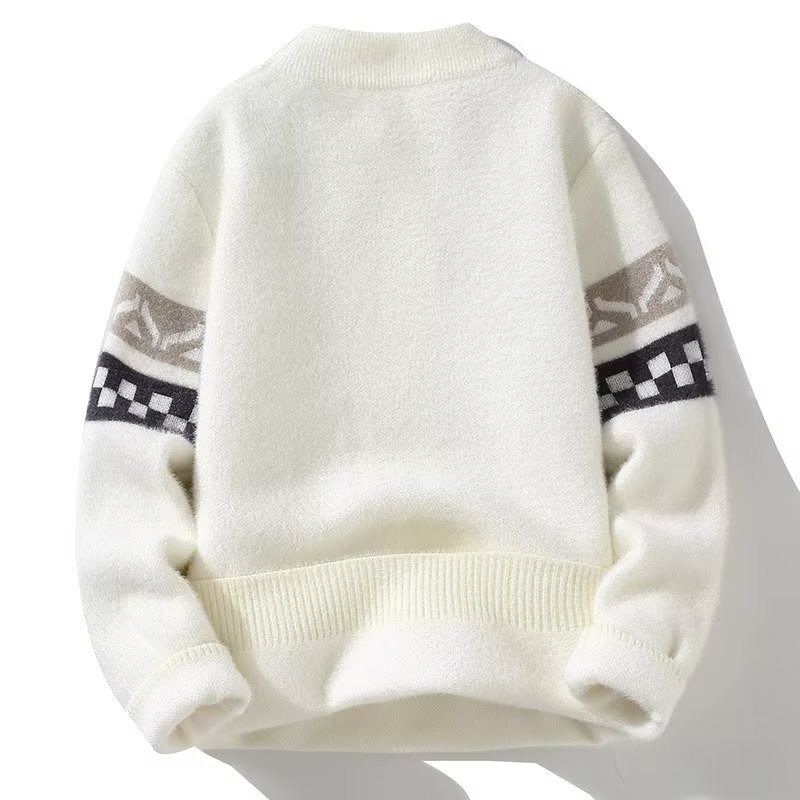 Aokang Áo sweater Dệt Kim Dày Dáng Rộng Kẻ Sọc Kiểu Hàn Quốc Thời Trang Thu Đông Cho Học Sinh