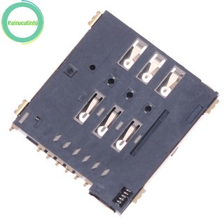 Parucutin mup-c792 micro sim kết nối miếng dán tự xuyên 6 + 1 p khe cắm thẻ sim ổ cắm vn