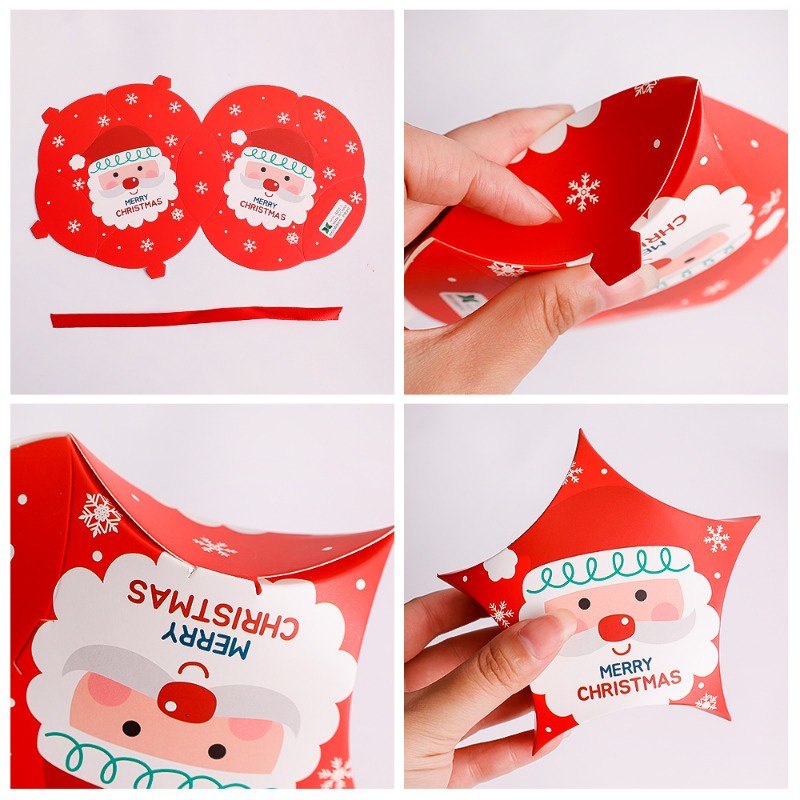 Hộp Giấy Đựng Kẹo / Quà Giáng Sinh Hình Ông Già Noel / Người Tuyết