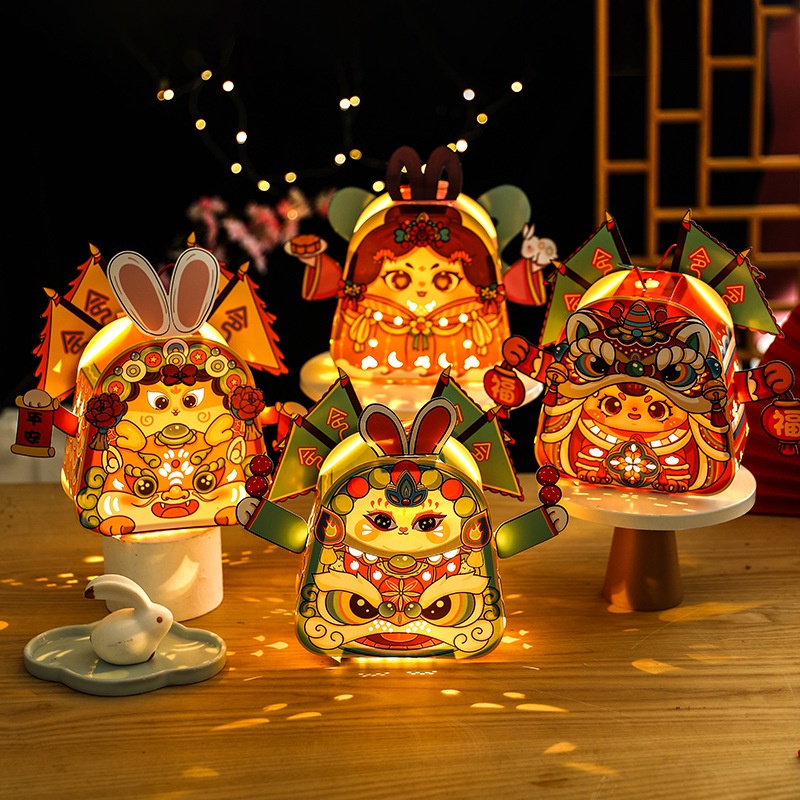 Lồng đèn Rồng Trang Trí Tết HOT 2024 trung thu đầu lân kỳ lân búp bê LOẠI 1