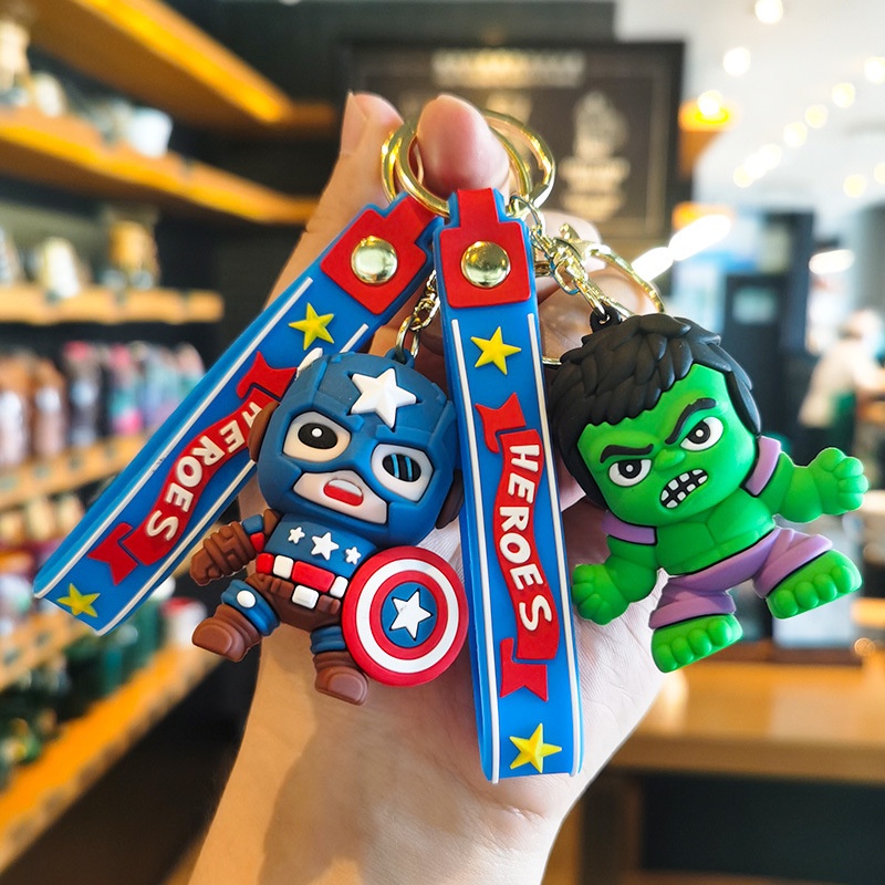 Hoạt Hình Móc Khóa Silicon Hình Siêu Anh Hùng