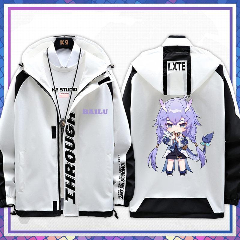 Honkai: Star Rail Bailu game characters around the men and women youth jacket jacket casual popular versatile