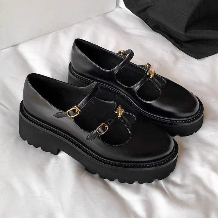 Giày Búp Bê Mũi Tròn Thời Trang Dành Cho Nữ pu