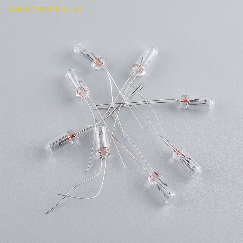 Set 10 Bóng Đèn Sợi Đốt mini 3 / 4 / 5mm 3 / 6 / 12 / 24v