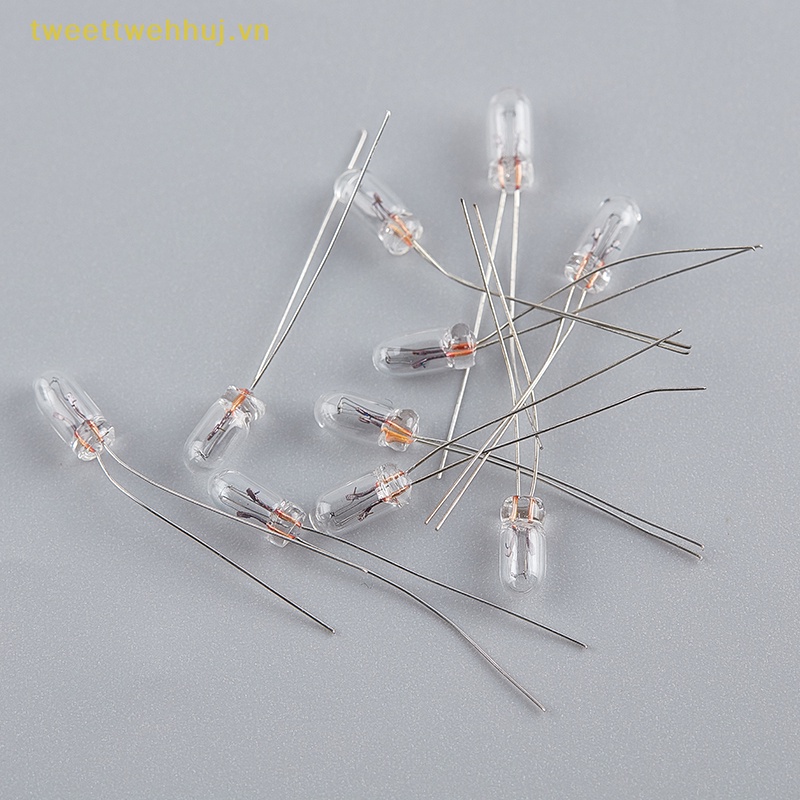 Set 10 Bóng Đèn Sợi Đốt mini 3 / 4 / 5mm 3 / 6 / 12 / 24v
