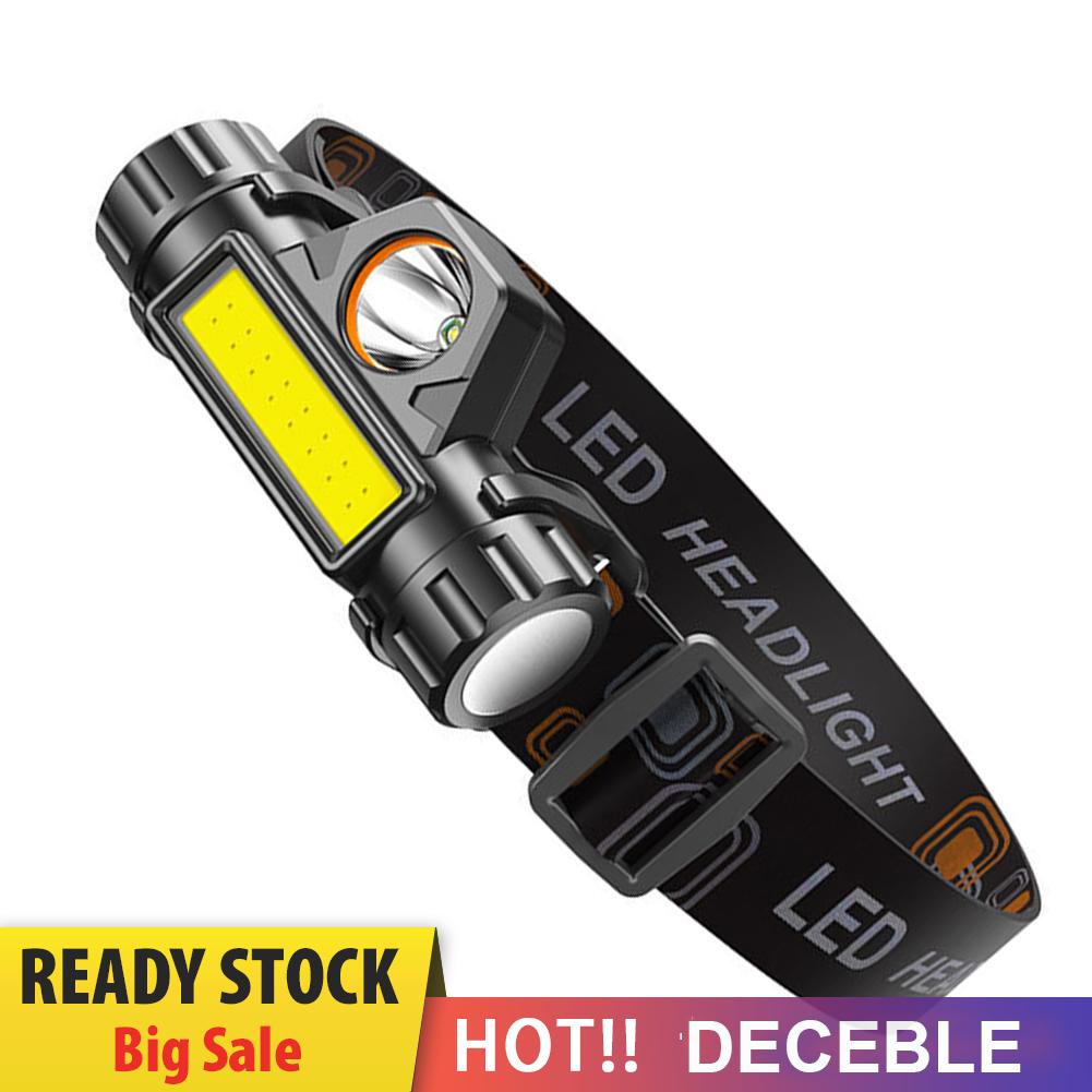 Đèn Đội Đầu xpe + cob 150lm 400mah Chống Thấm Nước Có Thể Sạc Lại ipx4