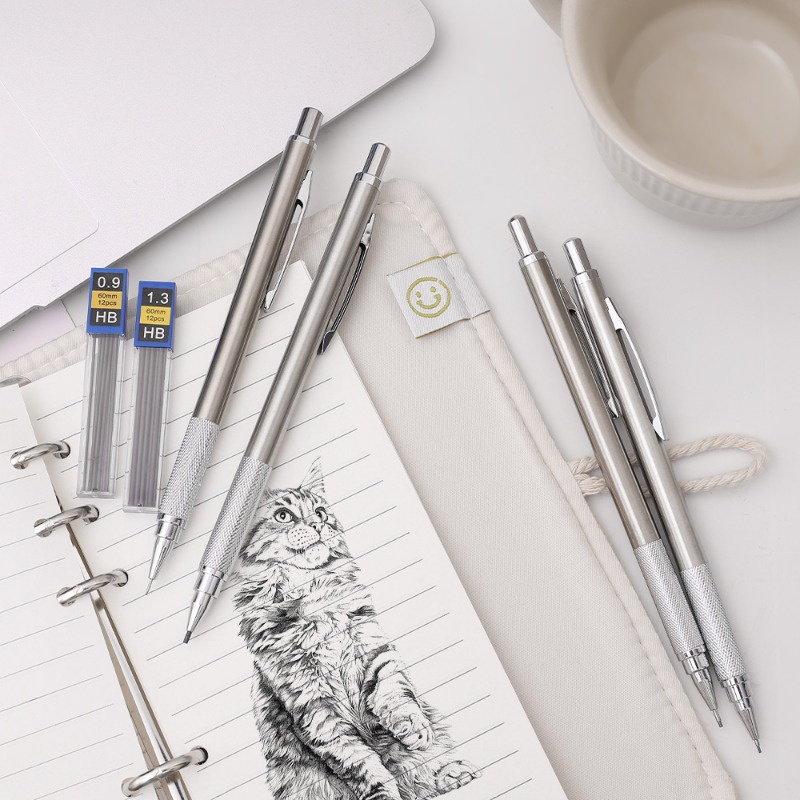 1 Bút Chì Kim Loại 0.5 / 0.7 / 0.9 / 1.3 / 2.0 / 3.0mm
