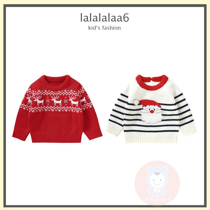 Laa6-áo sweater Dệt Kim Tay Dài Ấm Áp Cho Bé