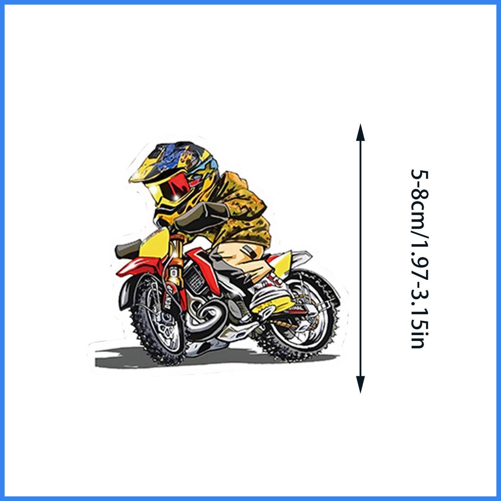 Bộ 50 Đề Can Dán Xe Đạp / Xe Máy Chống Thấm Nước Thời Trang Cho Trẻ Em