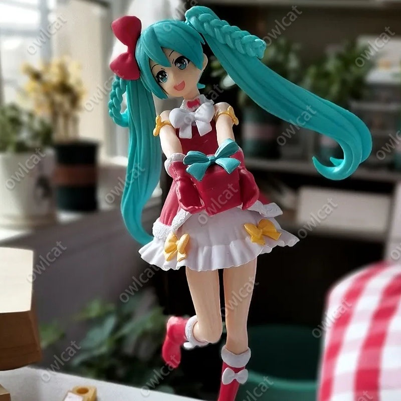 Mô Hình Nhân Vật VOCALOID Miku  22cm Hatsune Miku Virtual Idol Christmas Day Santa Claus Girl Series TAiTO Piapro Packed in Box Super Premium Figure