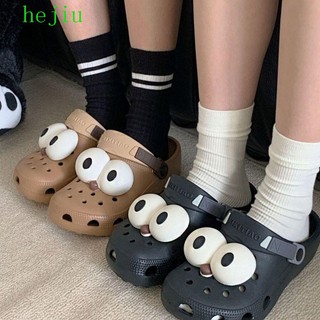 Hejiu Set 2 Phụ Kiện Khóa Giày Dép Crocs Hình Đôi Mắt Hoạt Hình Độc Đáo diy Có Thể Tháo Rời Trang Trí Giày Mùa Hè