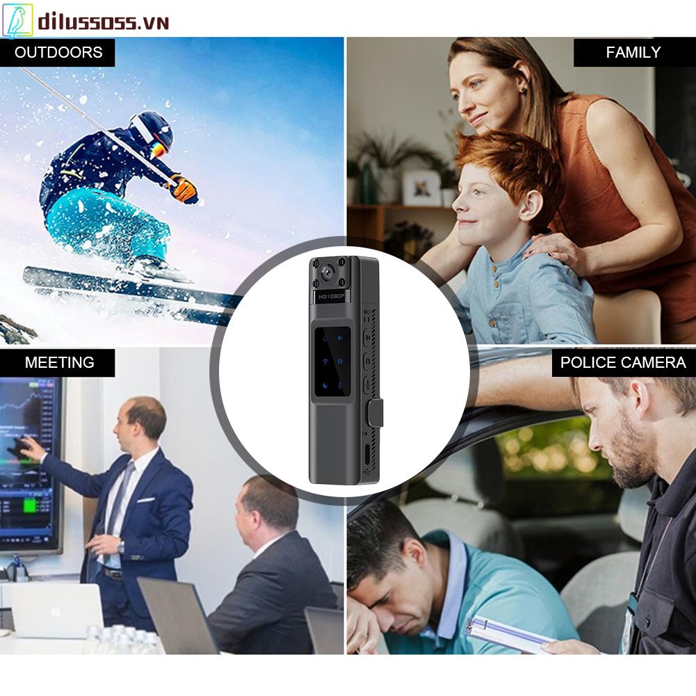 Máy Ghi Hình Kỹ Thuật Số dilussoss.vn 1080p hd mini wifi Góc Rộng 130 Độ
