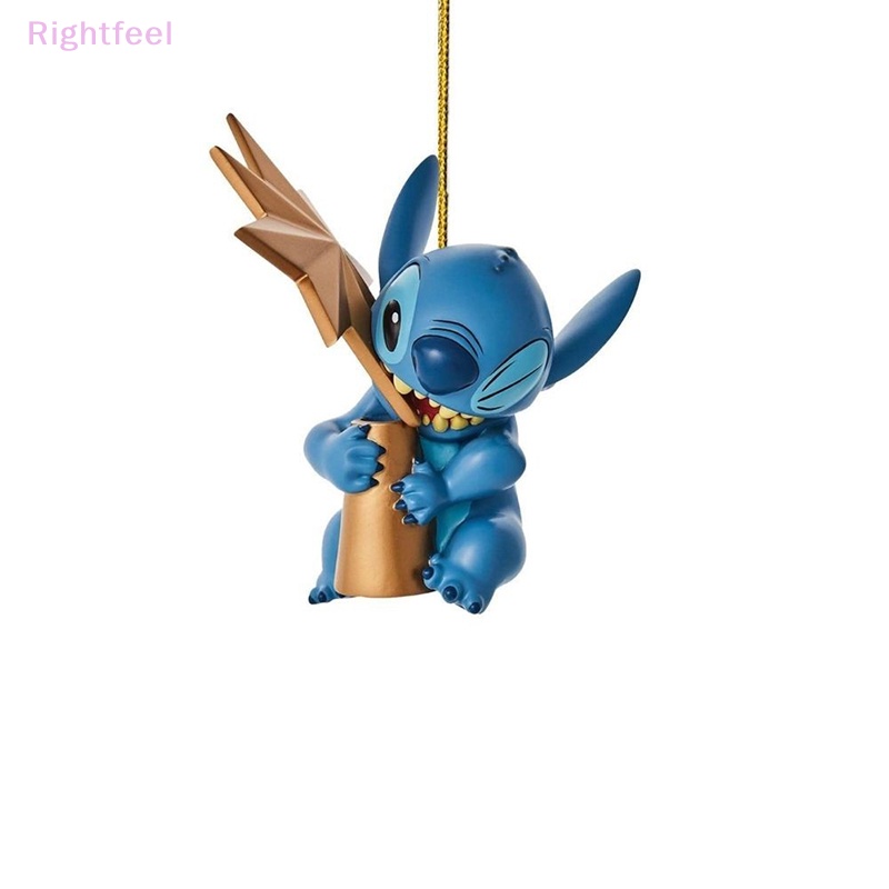 DISNEY Qfeel Đồ trang trí Nhân Vật lilo & stitch Hoạt Hình Bằng acrylic Trang Trí Cây Thông Giáng Sinh Mới