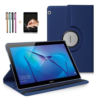 Bao da pu máy tính bảng xoay 360 độ cho huawei mediapad t5 10 t3 9.6 ags-w09 / l09 ags2-w09-l09 ốp