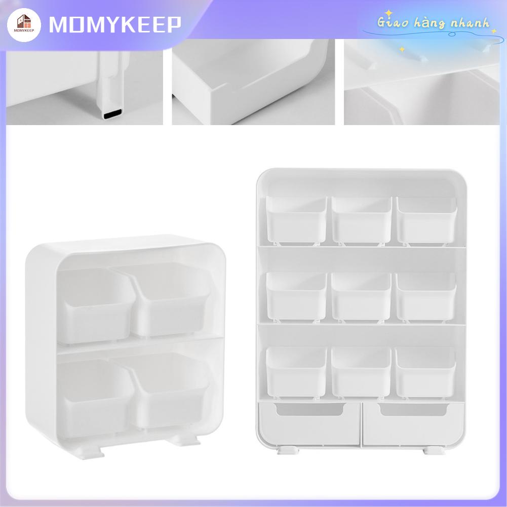 MOMYKEEP Ngăn kéo để bàn Sắp xếp nhiều ngăn Lưu trữ lớp Văn phòng phẩm Hộp lưu mỹ cho ký túc xá tại nhà