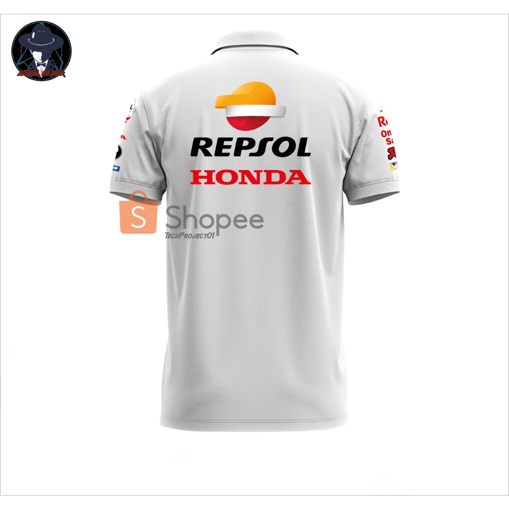 Repsol Áo Thun polo Đua Xe honda team 2023 Chất Lượng Cao