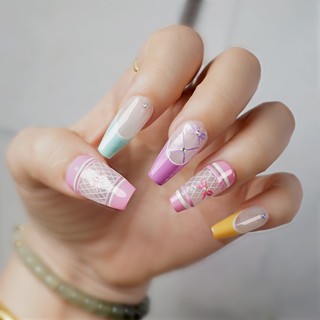 Sticker Nail 5D Lụa Nổi | Nơ Ballet 1391