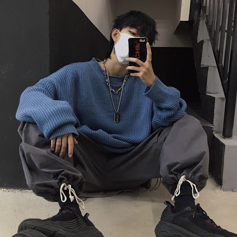 Áo sweater Tay Dài Dáng Rộng Phong Cách Hàn Quốc Thời Trang Thu Đông Mới Cho Cặp Đôi