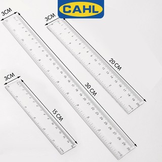 Thước nhựa đo lường trong suốt 15cm 20 / 30cm