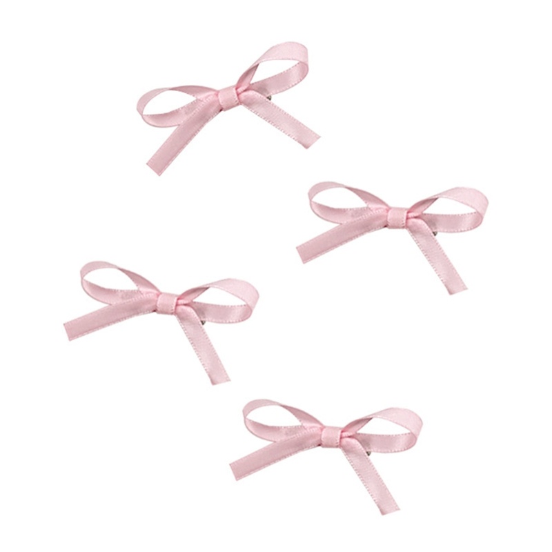 Bộ 4 Kẹp Tóc Hình Nơ Ruy Băng mini Dễ Thương