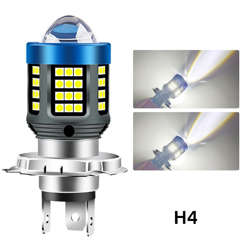 1 Đèn Pha led 12v-32v h4 ba20 3030smd Siêu Sáng Cho Xe Máy