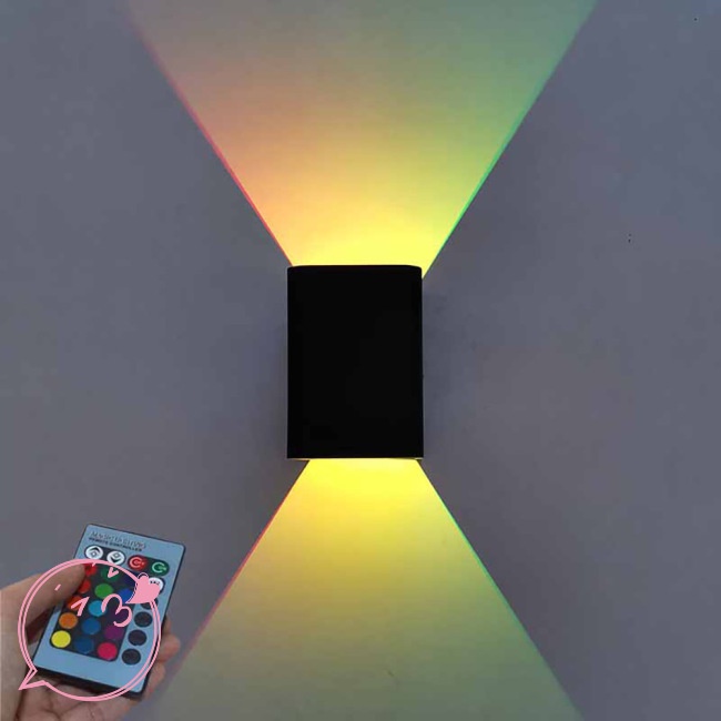 Hiussngha Đèn led Hình Vuông Nhiều Màu Kèm Điều Khiển Từ Xa