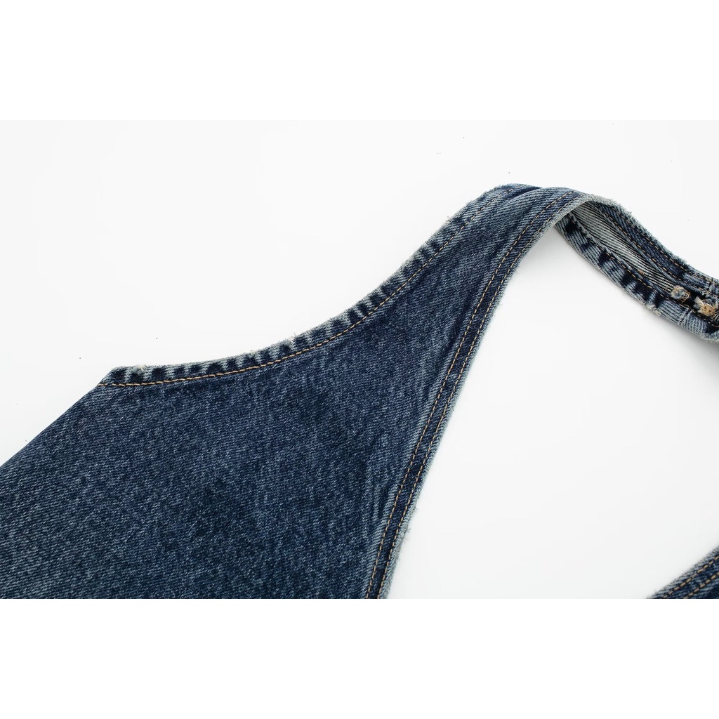 Áo vest Cao Bồi Giải Trí Không Đối Xứng Đa Năng 940102