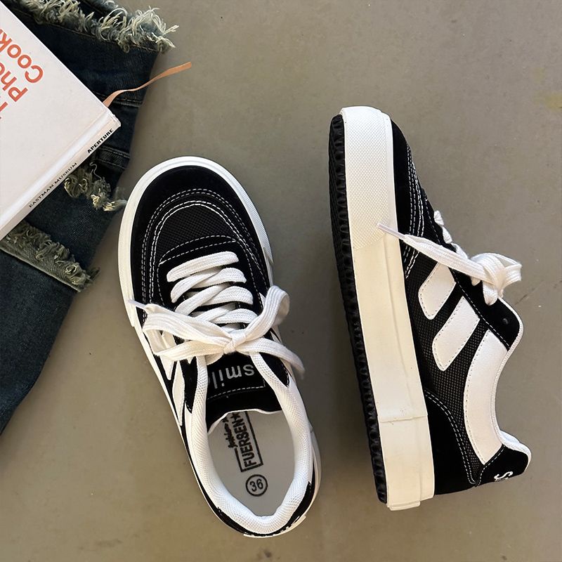 Giày Trượt Ván Vải canvas Phối Lưới Thoáng Khí Thời Trang Mùa Hè 2023 Mới Cho Nữ