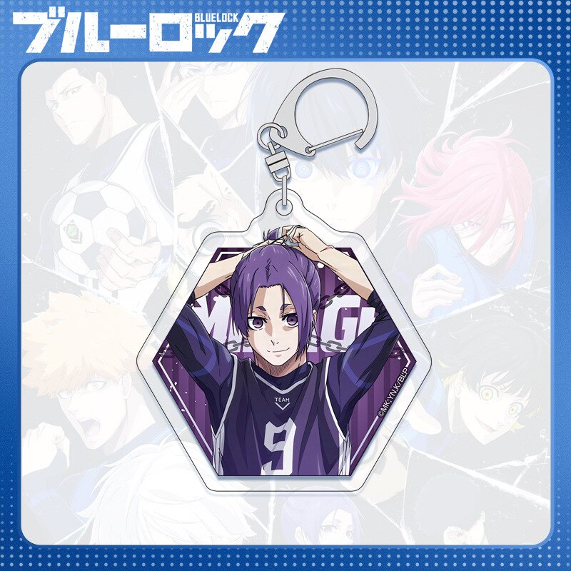 Móc khoá Anime Blue Lock Acrylic Isagi Yoichi Chigiri Hyoma Eishiro Nagi in 2 mặt rõ nét nhựa Acrylic Phụ kiện trang trí