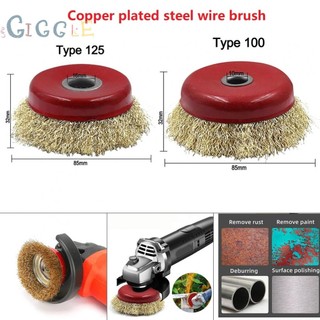 Steel Wire Brush Polishing Tool Steel Wire Copper Plated Copper/Red Durable