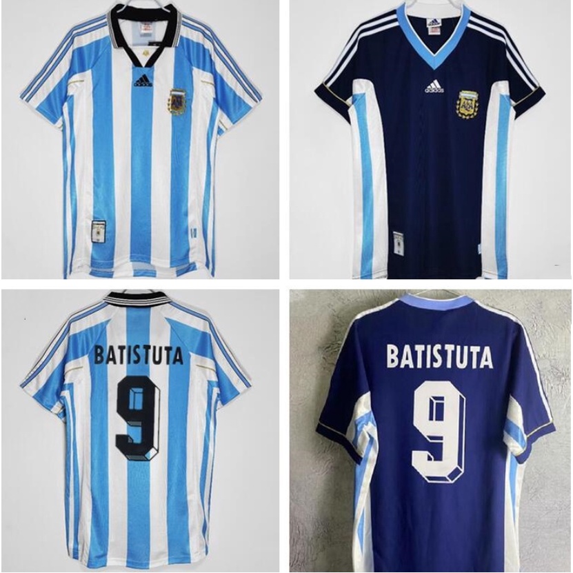 Áo Thun Số 98 argentina batistuta w cup Phong Cách retro
