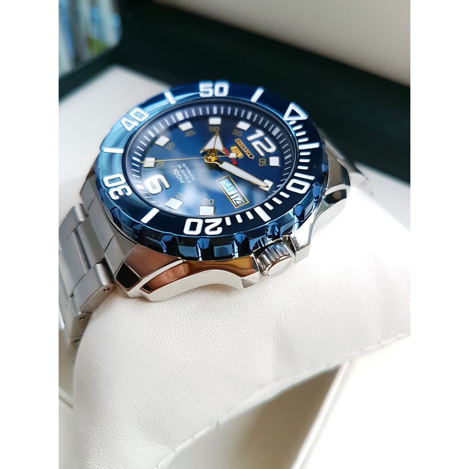 Đồng hồ nam Seiko Baby Monster - Kính cứng - Máy Automatic - Hàng nội địa Nhật Bản