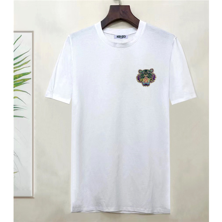 Áo Thun cotton Ngắn Tay Thêu Chữ logo Thời Trang Cho Nam Cỡ s-4xl