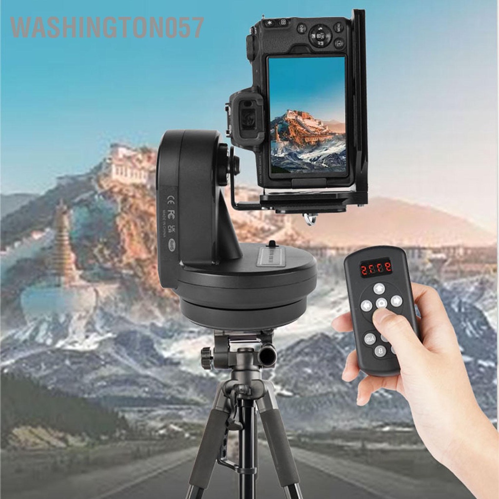 Washington057 Đầu Chân Máy Ảnh Điện Tử Điều Khiển Từ Xa Không Dây 2.4G Xoay 360° Toàn Cảnh PTZ Đa Năng Cho Thoại