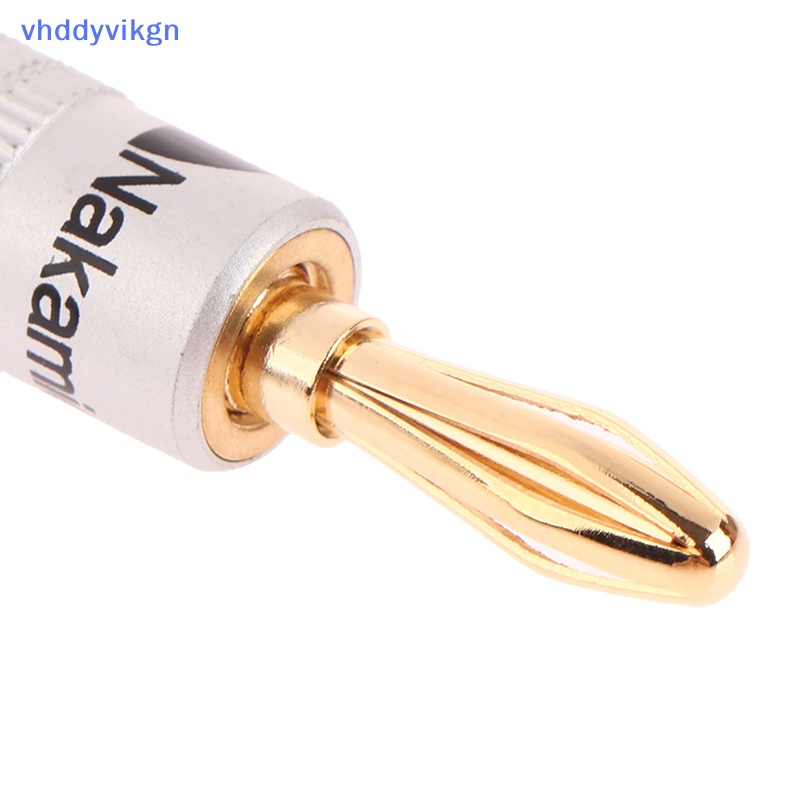 Vhdd Set 2 Phích Cắm Bắp Chuối 4mm Mạ Vàng Cho Dây Loa