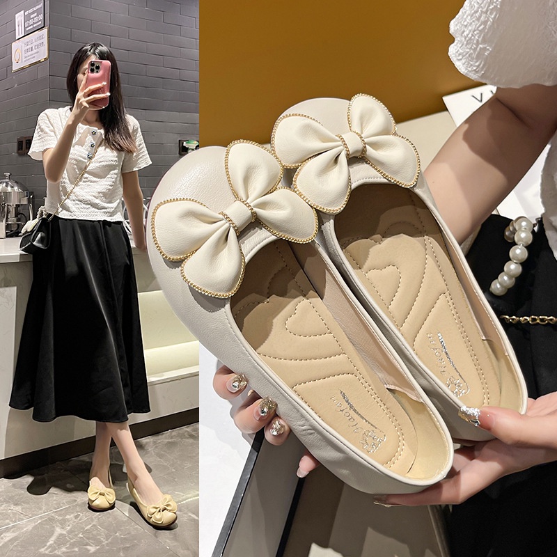 Prowow❤Mary jane Giày Lười Đế Mềm Thoải Mái Phong Cách retro Cho Nữ