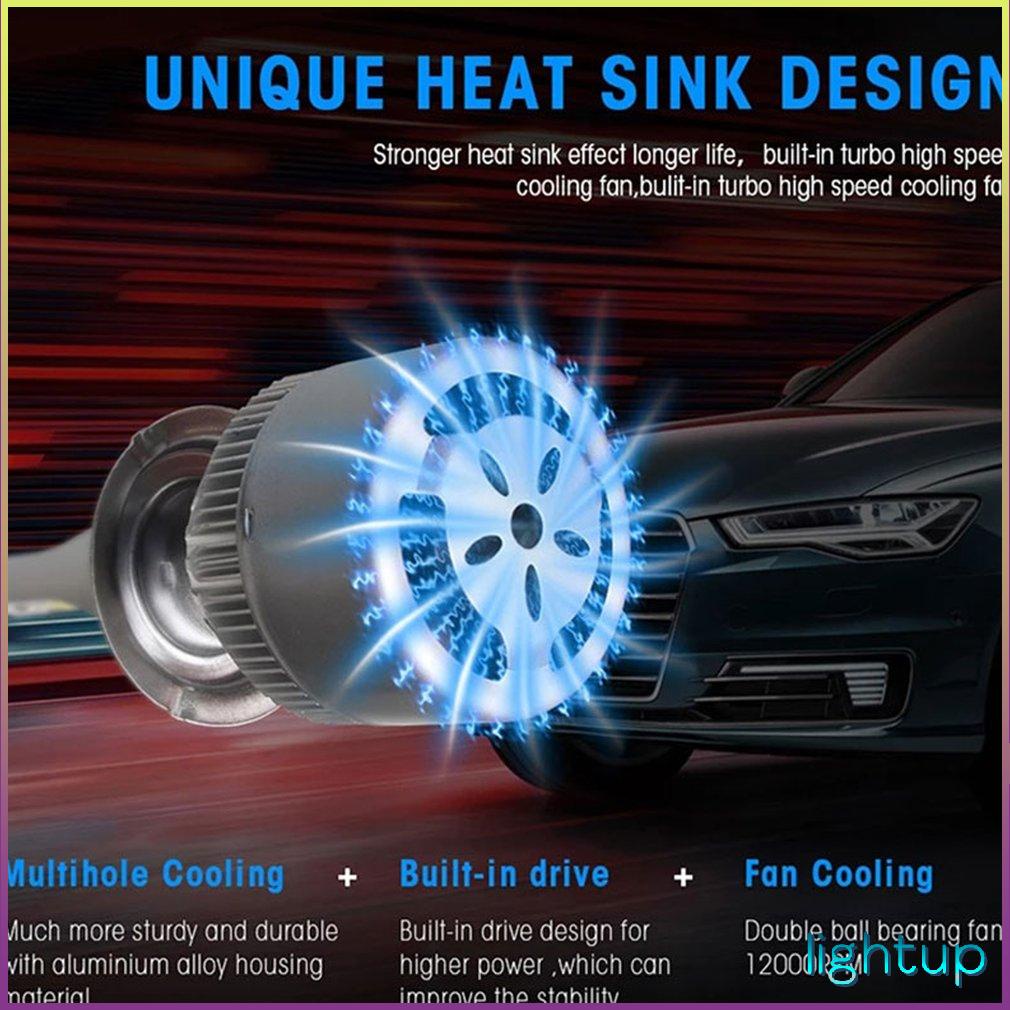 2Pcs Led Headlight 3000K Front Light Conversion Kit Bulbs