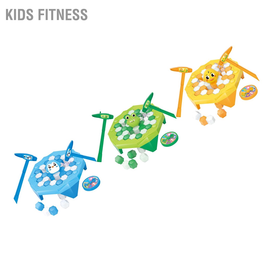 Kids Fitness Trò chơi Baby Trap Break Ice tương tác Hình động vật Block Knock Breaking cho trẻ mới biết đi dành em