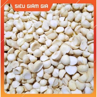 Nhân Mắc ca vỡ đôi giòn rụm bùi béo hạt luôn mới