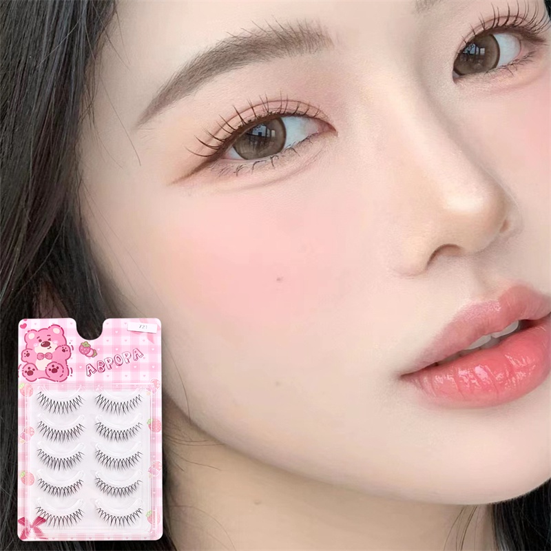 Abpopa Năm Cặp Lông Mi Giả Dài Của Nhóm Cô Gái Tinh Khiết Và Thoải Mái