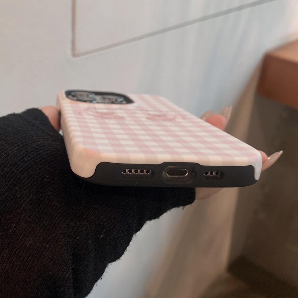 Ốp Điện Thoại Cứng Họa Tiết Gấu Hồng Dễ Thương Cho iphone 11 12 12pro 12promax 13 13pro 13promax 14 14pro 14promax