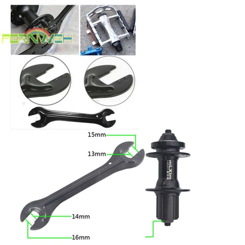 Bộ Cờ Lê Bằng Thép 13 / 15mm + 14 / 16mm Dùng Sửa Chữa Trục Xe Đạp