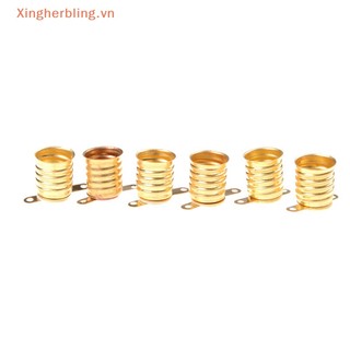 Bộ 5 chuôi bóng đèn thẳng e10 bằng đồng kèm giá đỡ cb