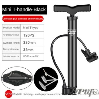 Máy bơm hơi bằng thép không gỉ bơm xe đạp hộ gia đình máy bơm hơi cao áp mini di động đa năng bóng rổ xe điện máy bơm hơi xe máy
