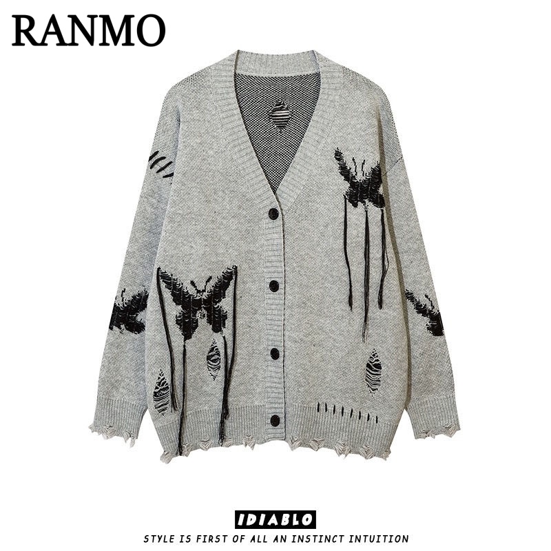 RANMO Áo Len áo khoác cardigan thời trang Dễ thương Xu hướng Phong cách WXF2391EFA 38Z230923